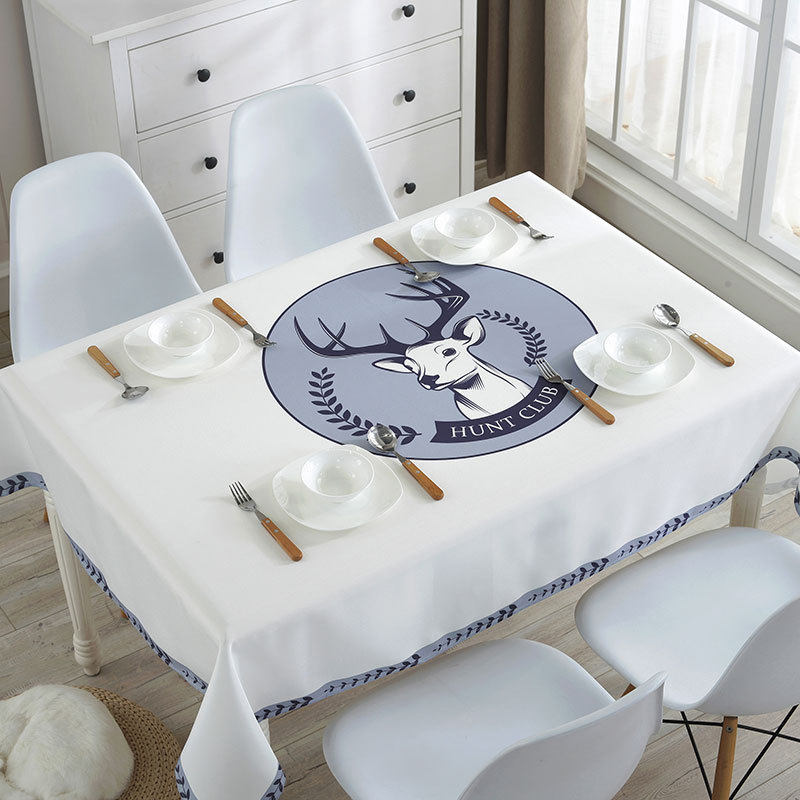 Stolnjak — otporan na prašinu, dekorativnog izgleda, moderan i minimalistički stil (Materijal: poliester; Oblik: pravokutnik; Funkcije: otporan na prašinu, dekoracija; Marka: Mouse Home Decoration)
