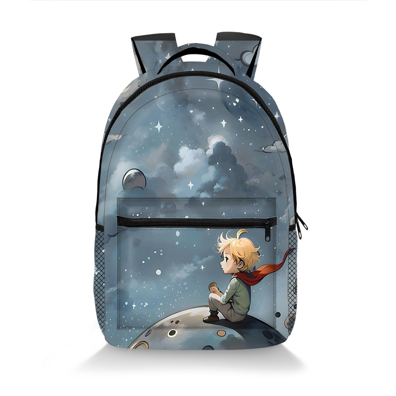 Školska torba s motivom astronauta, prozračna, otporna na habanje, zaštita kralježnice, naramenice s zračnim jastučićem, velika zapremina