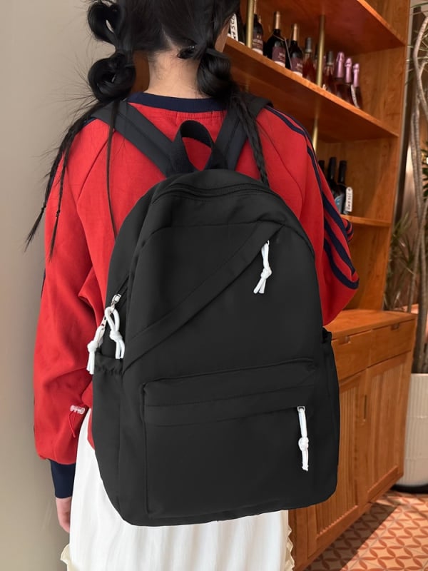 Unisex Oxford hátizsák, 20–35 L, vízálló, 15 hüvelykes laptophoz, légpárnás vállpánt, friss és édes stílus