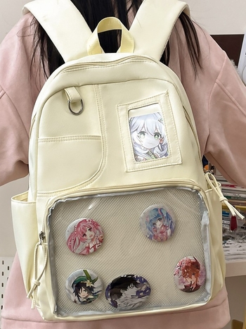 Σακίδιο Dicarlo για γυναίκες, καθημερινή χρήση, στυλ κολλεγίου, νάιλον, αδιάβροχο, χωρητικότητα κάτω από 20 λίτρα, καμπύλη ιμάντας ώμου