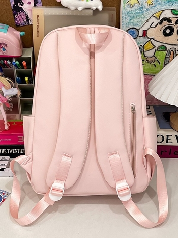 Σακίδιο Dicarlo για γυναίκες, καθημερινή χρήση, στυλ κολλεγίου, νάιλον, αδιάβροχο, χωρητικότητα κάτω από 20 λίτρα, καμπύλη ιμάντας ώμου