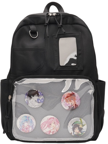 Σακίδιο Dicarlo για γυναίκες, καθημερινή χρήση, στυλ κολλεγίου, νάιλον, αδιάβροχο, χωρητικότητα κάτω από 20 λίτρα, καμπύλη ιμάντας ώμου