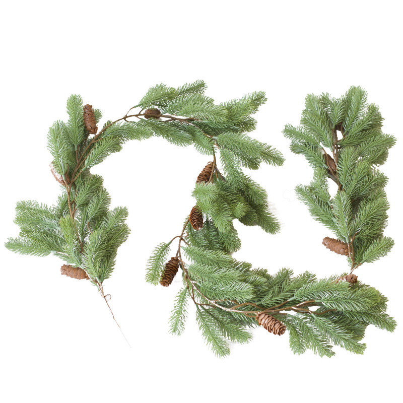 Decorațiune de perete cu flori de mătase, ace de pin și viță de ratan pentru nunți și decor acasă