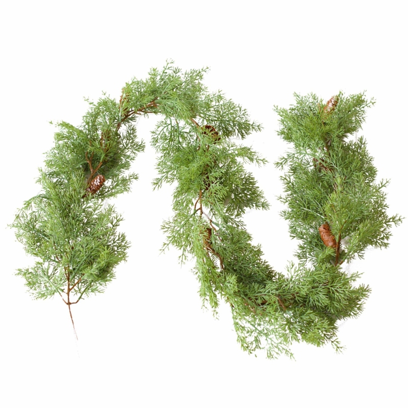 Decorațiune de perete cu flori de mătase, ace de pin și viță de ratan pentru nunți și decor acasă