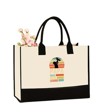 Платнена чанта за рамо с принт, ламиниран материал, уличен стил, отворено горно, без подплата, хоризонтална квадратна форма