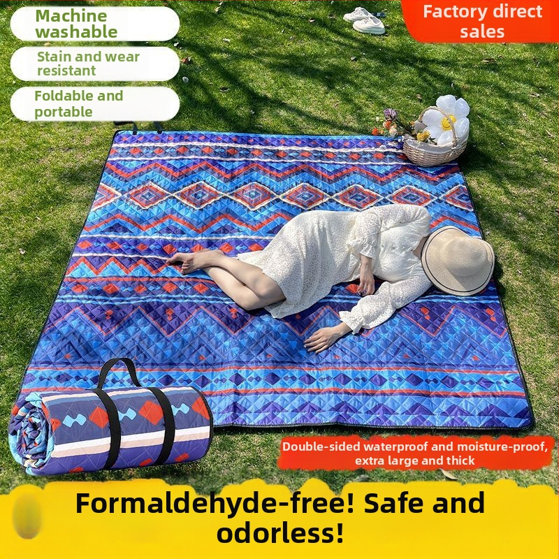 Covor impermeabil pentru exterior — covoraș de picnic portabil cu izolație termică, grosime ultrasonică, pentru cort și dormitor, pentru plajă și camping