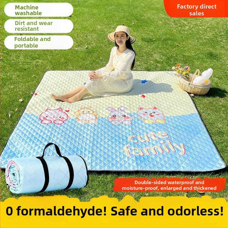 Covor impermeabil pentru exterior — covoraș de picnic portabil cu izolație termică, grosime ultrasonică, pentru cort și dormitor, pentru plajă și camping