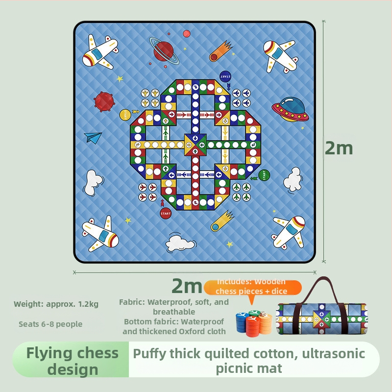 Covor impermeabil pentru exterior — covoraș de picnic portabil cu izolație termică, grosime ultrasonică, pentru cort și dormitor, pentru plajă și camping