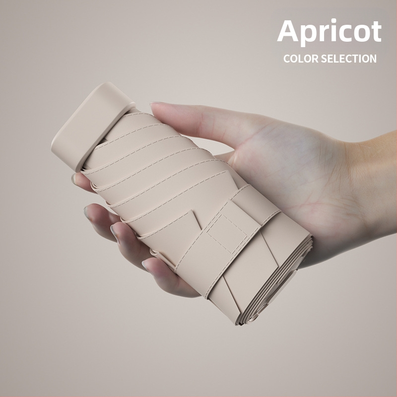 South Joe ultralengvas šešių skėtis moterims su diržu | rankinis atidarymas, aliuminio rėmas, 210T audinys, UPF>50, kompaktiškas kišeninis dizainas