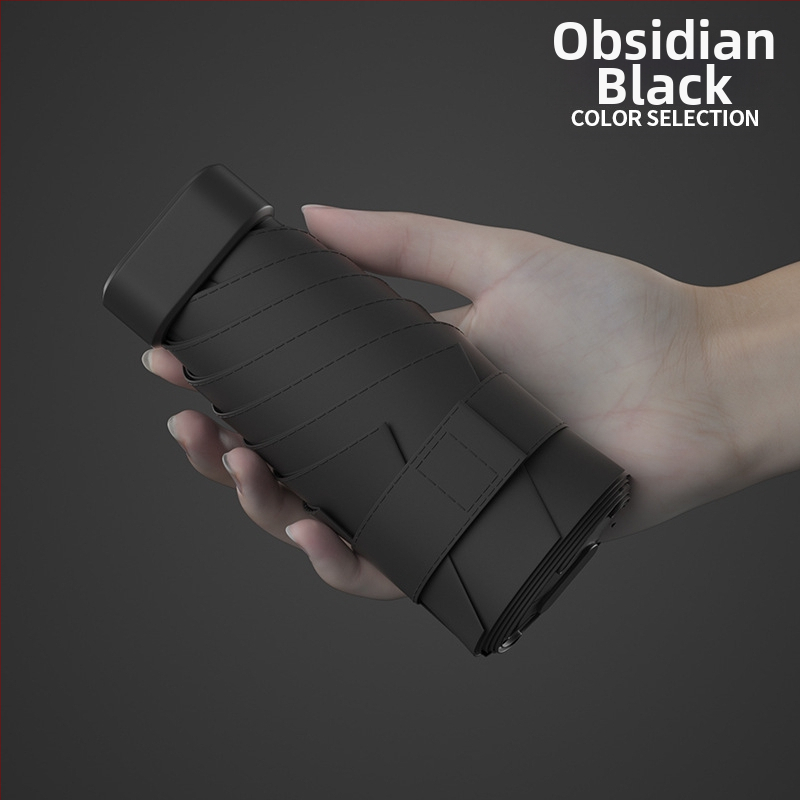 South Joe ultralengvas šešių skėtis moterims su diržu | rankinis atidarymas, aliuminio rėmas, 210T audinys, UPF>50, kompaktiškas kišeninis dizainas