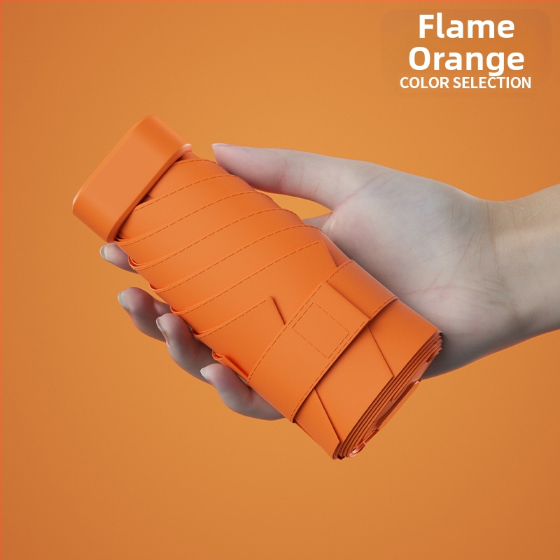 South Joe ultralengvas šešių skėtis moterims su diržu | rankinis atidarymas, aliuminio rėmas, 210T audinys, UPF>50, kompaktiškas kišeninis dizainas