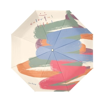 Ομπρέλα ήλίου με σκελετό από σίδηρο 8 ραβδών, ξύλινο άξονα και λαβή, κάλυμμα πολυεστέρα 190T, UPF50+, χειροκίνητο άνοιγμα/κλείσιμο