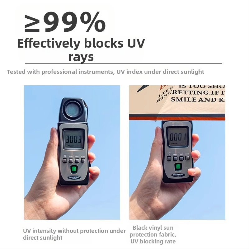 Слънчев чадър с 8-ребрен железен каркас, дървена ос и дръжка, полиестерно покривало 190T, UPF50+, ръчно отваряне и затваряне