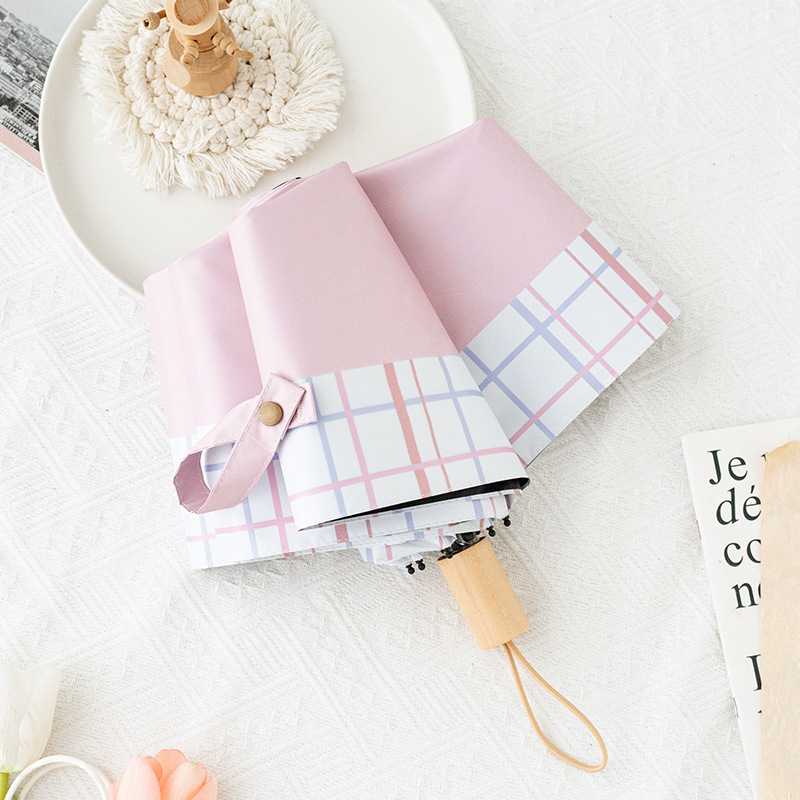 Ομπρέλα ήλίου με σκελετό από σίδηρο 8 ραβδών, ξύλινο άξονα και λαβή, κάλυμμα πολυεστέρα 190T, UPF50+, χειροκίνητο άνοιγμα/κλείσιμο