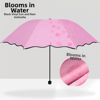 Χειροκίνητη διπλωτή ομπρέλα με UV προστασία UPF>40, 8 ακτίνες σκελετός από σίδηρο, ύφασμα 190T, προσαρμογή λογότυπου