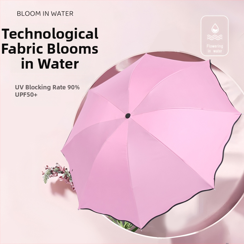 Rankinis sulankstomas skėtis su UV apsauga UPF>40, 8 ribų plieno rėmas, 190T audinys, logotipo pritaikymas