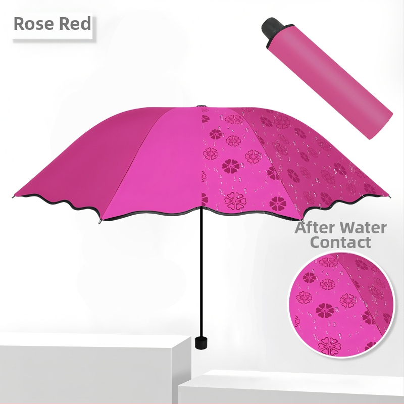 Rankinis sulankstomas skėtis su UV apsauga UPF>40, 8 ribų plieno rėmas, 190T audinys, logotipo pritaikymas