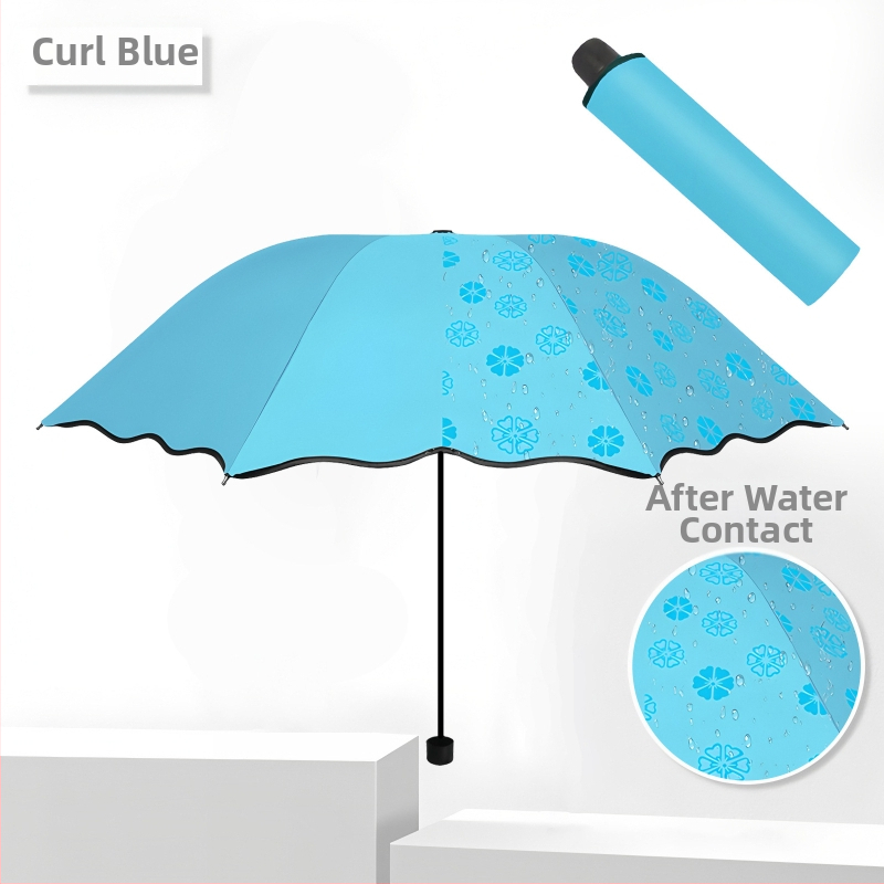 Rankinis sulankstomas skėtis su UV apsauga UPF>40, 8 ribų plieno rėmas, 190T audinys, logotipo pritaikymas