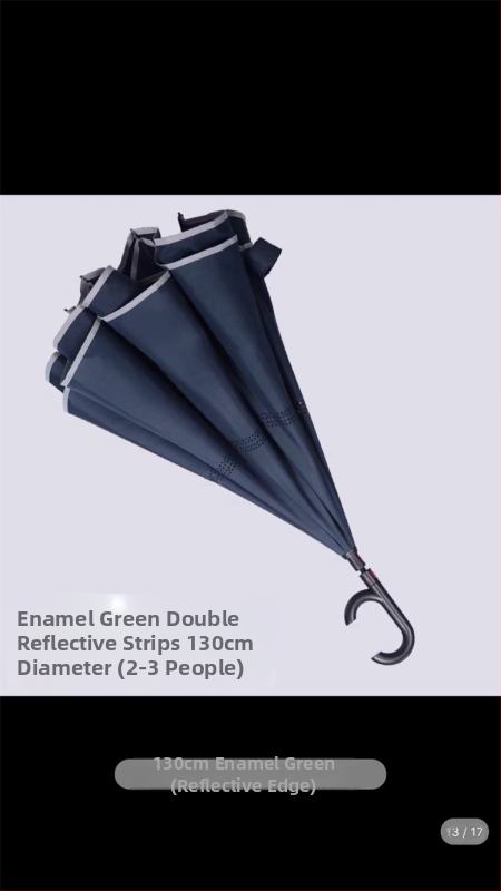 Rain Time dubulti slāņu reversais lietussargs ar automātisku atvēršanu, 16 stieņi, audums 210T, UPF >50