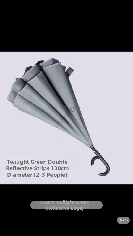 Rain Time dubulti slāņu reversais lietussargs ar automātisku atvēršanu, 16 stieņi, audums 210T, UPF >50