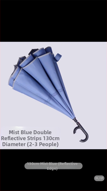 Rain Time dubulti slāņu reversais lietussargs ar automātisku atvēršanu, 16 stieņi, audums 210T, UPF >50