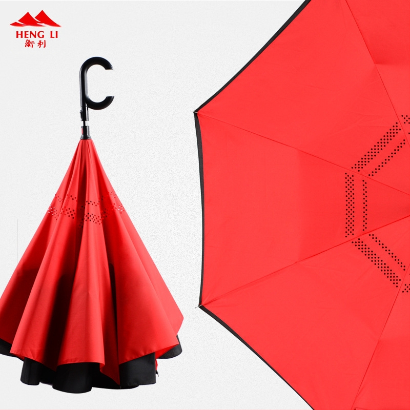 Rain Time dvostruki reverzivni kišobran s automatskim otvaranjem, 16 rebara, tkanina 210T, UPF >50