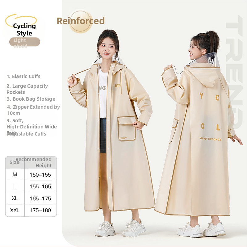 Πόντσο βροχής πεζοπορίας, EVA ύφασμα, ενήλικας, ένα άτομο, 322 γρ