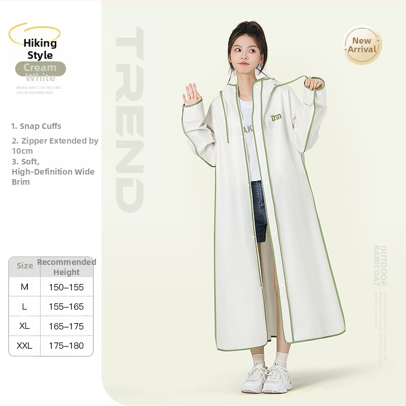 Πόντσο βροχής πεζοπορίας, EVA ύφασμα, ενήλικας, ένα άτομο, 322 γρ