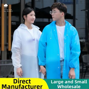 Rain Age EVA αδιάβροχο poncho για ενήλικες – ένα κομμάτι, EVA ύφασμα 1.2 mm, κατάλληλο για πεζοπορίες, με εκτυπωμένο λογότυπο, προσαρμογή