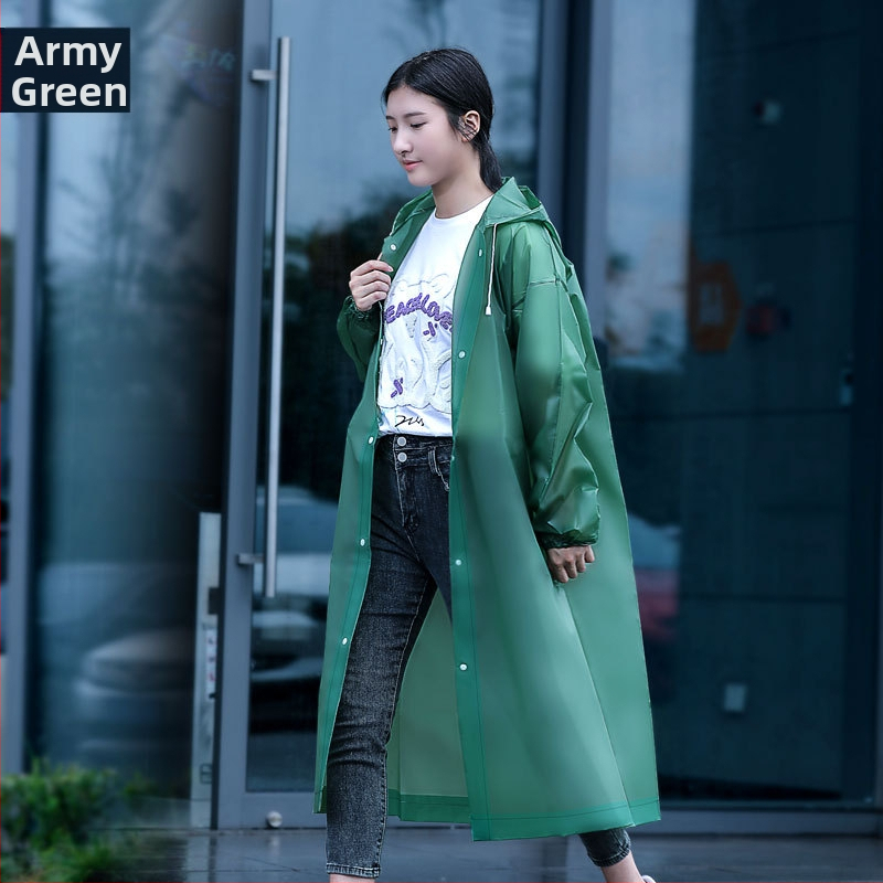 Rain Age EVA αδιάβροχο poncho για ενήλικες – ένα κομμάτι, EVA ύφασμα 1.2 mm, κατάλληλο για πεζοπορίες, με εκτυπωμένο λογότυπο, προσαρμογή