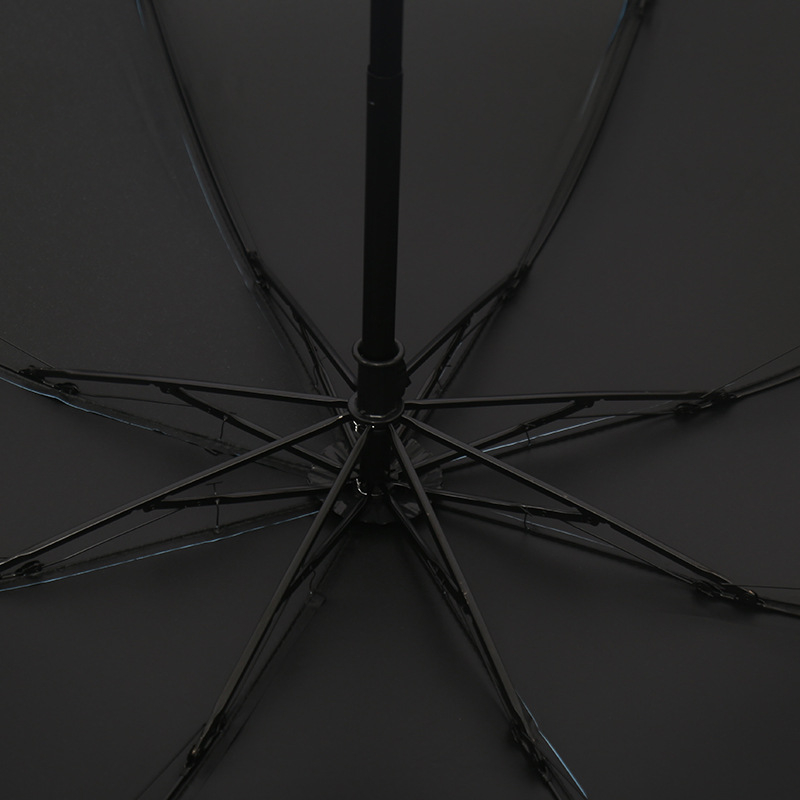 Skėtis - dvigubo naudojimo saulės ir lietaus, vinilinė medžiaga, 8 skersiniai geležiniai rėmai, rankinis atidarymas uždarymas, UPF > 40