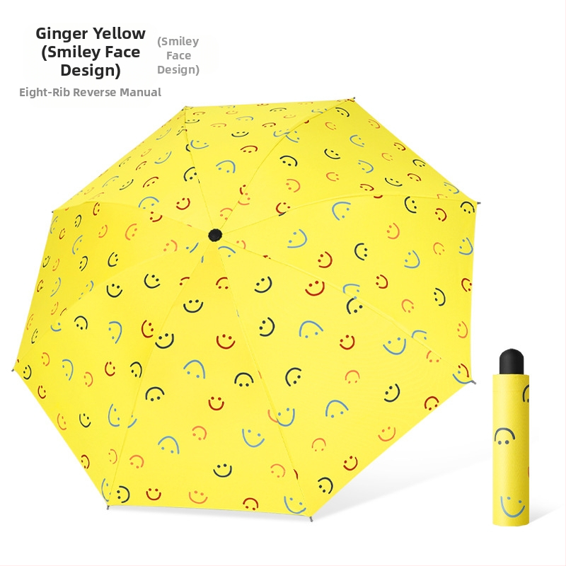 Skėtis - dvigubo naudojimo saulės ir lietaus, vinilinė medžiaga, 8 skersiniai geležiniai rėmai, rankinis atidarymas uždarymas, UPF > 40