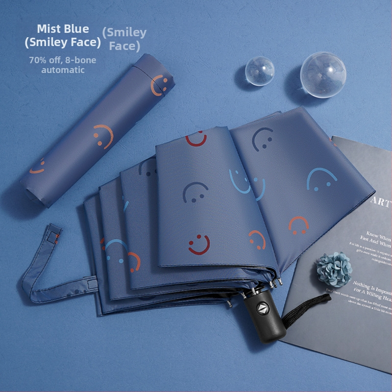 Skėtis - dvigubo naudojimo saulės ir lietaus, vinilinė medžiaga, 8 skersiniai geležiniai rėmai, rankinis atidarymas uždarymas, UPF > 40