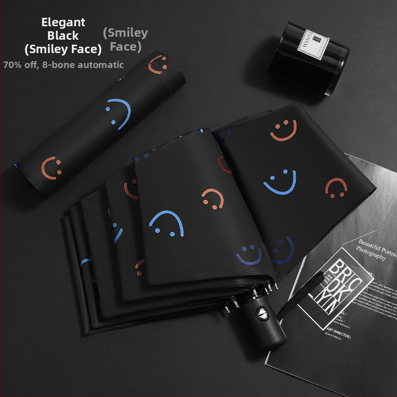 Skėtis - dvigubo naudojimo saulės ir lietaus, vinilinė medžiaga, 8 skersiniai geležiniai rėmai, rankinis atidarymas uždarymas, UPF > 40