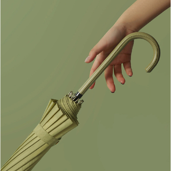 Ομπρέλα με μακριά λαβή, 16 μεταλλικές βέργες, ανθεκτική στον άνεμο, ύφασμα 210T, χειροκίνητο άνοιγμα