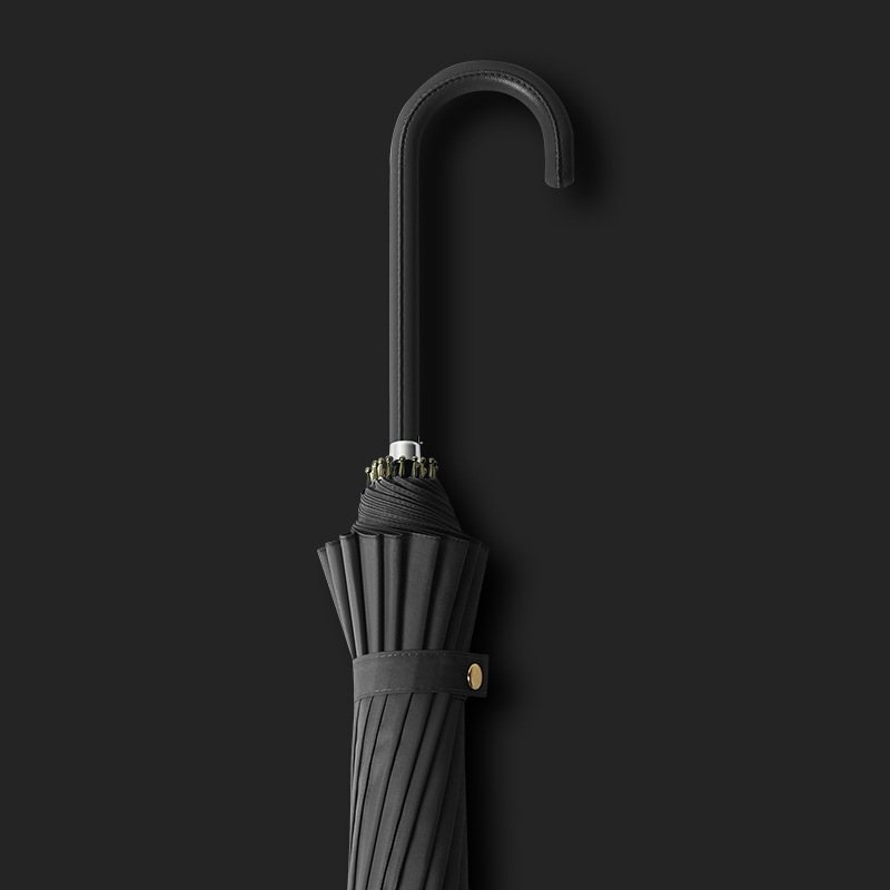 Ομπρέλα με μακριά λαβή, 16 μεταλλικές βέργες, ανθεκτική στον άνεμο, ύφασμα 210T, χειροκίνητο άνοιγμα