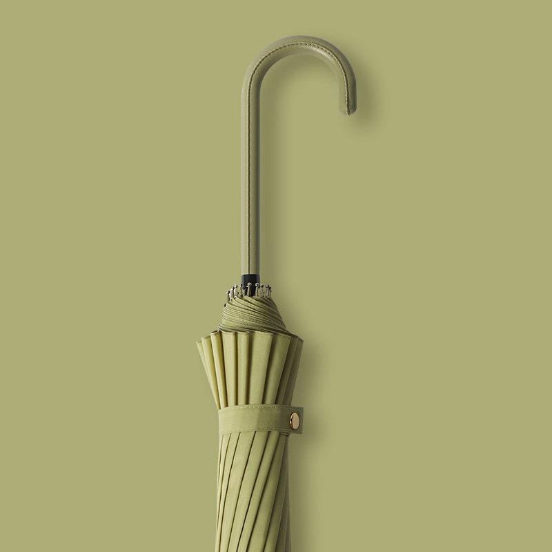 Ομπρέλα με μακριά λαβή, 16 μεταλλικές βέργες, ανθεκτική στον άνεμο, ύφασμα 210T, χειροκίνητο άνοιγμα