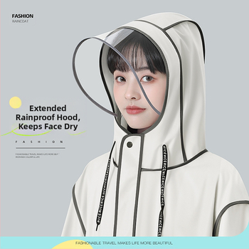 EVA lietaus pončas suaugusiems, vieno žmogaus žygio pončas, apie 350 g