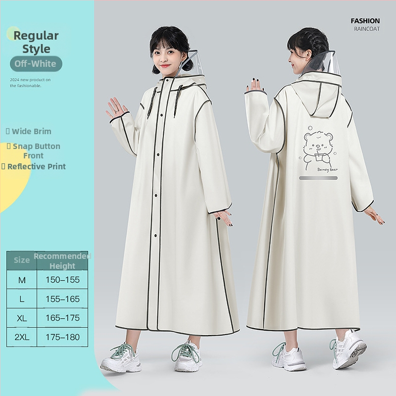 EVA lietaus pončas suaugusiems, vieno žmogaus žygio pončas, apie 350 g