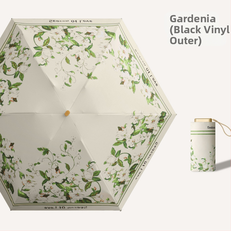 Ομπρέλα ήλίου με 16 βέργες, χειροκίνητο άνοιγμα, UV προστασία UPF 50+, βέργες από κράμα, λαβή από σκληρό ξύλο