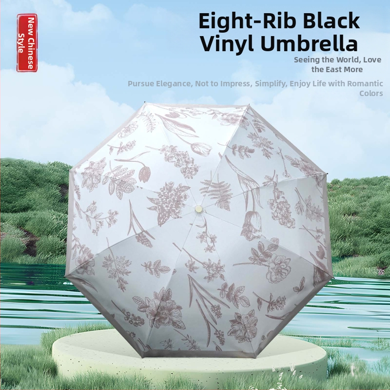 Senovinio stiliaus skėtis su 16 aliuminio rėmų, sulankstomas, UV apsauga UPF50+, 170T audinys