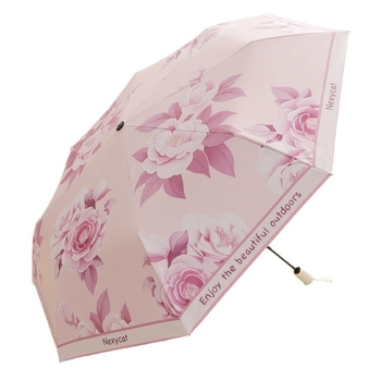 Good Mood moterų skėtis su 8 plieno strypais, 190T poliesterio audinys, UPF>50, rankinis atidarymas