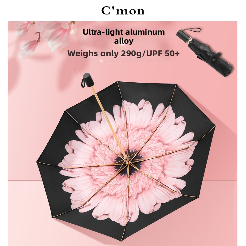 Ομπρέλα πέντε τμημάτων, ultra-light, συμπαγής, με UV προστασία UPF50+ για ήλιο και βροχή