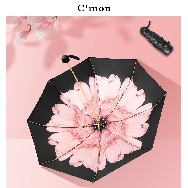 Ομπρέλα πέντε τμημάτων, ultra-light, συμπαγής, με UV προστασία UPF50+ για ήλιο και βροχή