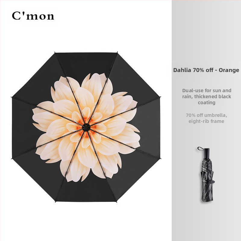 Ομπρέλα πέντε τμημάτων, ultra-light, συμπαγής, με UV προστασία UPF50+ για ήλιο και βροχή