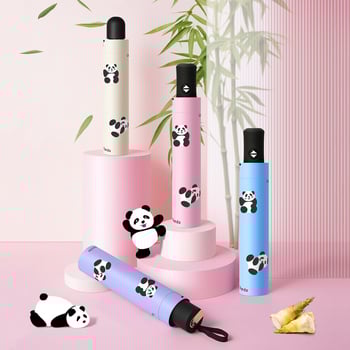 Dviejų funkcijų skėtis nuo saulės ir lietaus, animacinio stiliaus trim dalimis, 8 ribų plieno rėmas, rankinis atidarymas, UV apsauga PA+++