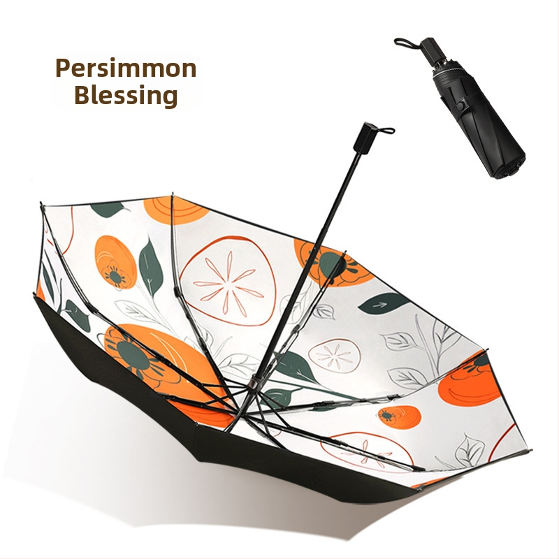 Διπλοεπίπεδη ομπρέλα ήλιου, UPF >50, ύφασμα 210T, 8 βέργες από ίνες, ατσάλινος σωλήνας, χειροκίνητο άνοιγμα