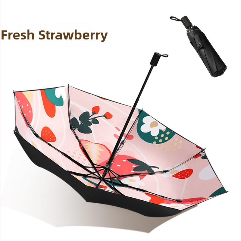 Διπλοεπίπεδη ομπρέλα ήλιου, UPF >50, ύφασμα 210T, 8 βέργες από ίνες, ατσάλινος σωλήνας, χειροκίνητο άνοιγμα