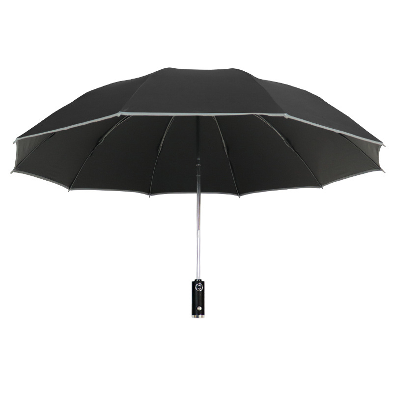 Automatikus fordított esernyő egyedi logó nyomtatással, fordított összecsukható kialakítás, UV védelem UPF > 50, 10 bordás váz rostból