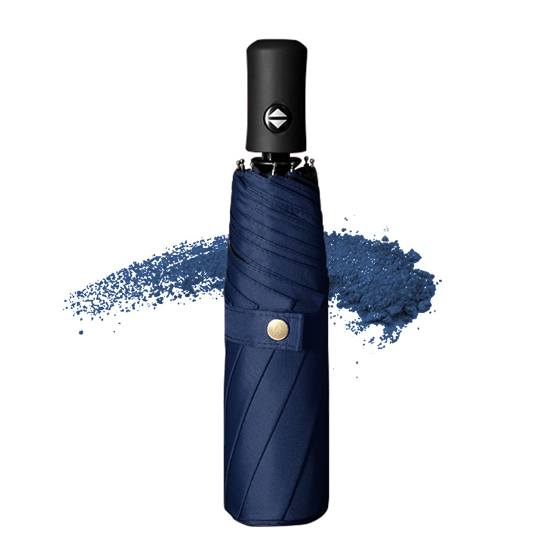 Automatikus fordított esernyő egyedi logó nyomtatással, fordított összecsukható kialakítás, UV védelem UPF > 50, 10 bordás váz rostból